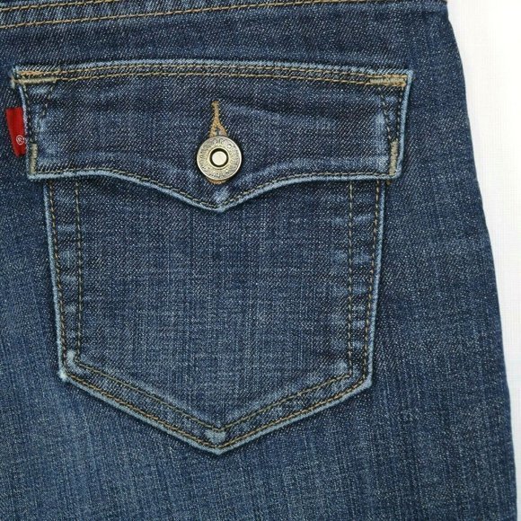 Levi's 512 Perfectly Slimming Bootcut Jeans Stretch‎ 8 x 28 Short - Picture 8 of 9